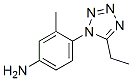 Benzenamine, 4-(5-ethyl-1h-tetrazol-1-yl)-3-methyl-(9ci)Structure,460044-13-7Structure Benzenamine, 4-(5-ethyl-1h-tetrazol-1-yl)-3-methyl-(9ci) Structure,460044-13-7Structure