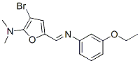  3-溴-5-[[(3-乙氧基苯基)亞氨基]甲基]-N,N-二甲基-2-呋喃胺結構式_471922-39-1結構式