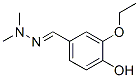 Benzaldehyde, 3-ethoxy-4-hydroxy-, dimethylhydrazone (9ci)Structure,473276-01-6Structure Benzaldehyde, 3-ethoxy-4-hydroxy-, dimethylhydrazone (9ci) Structure,473276-01-6Structure