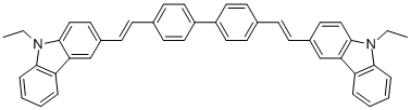 4,4-(Bis(9-ethyl-3-carbazovinylene)-1,1-biphenyl (bczvbi) bis[9-ethyl-(9cl)-3,3-(1,4-phenylenedi-2,1-ethenediyl)-h-carbazole Structure,475480-90-1Structure
