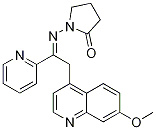 1-((2-(7-Methoxyquinolin-4-yl)-1-(pyridin-2-yl)ethylidene)amino)pyrrolidin-2-oneStructure,476473-52-6Structure 1-((2-(7-Methoxyquinolin-4-yl)-1-(pyridin-2-yl)ethylidene)amino)pyrrolidin-2-one Structure,476473-52-6Structure