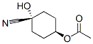 Cyclohexanecarbonitrile, 4-(acetyloxy)-1-hydroxy-, cis-(9ci) Structure,477344-74-4Structure