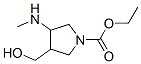1-Pyrrolidinecarboxylicacid,3-(hydroxymethyl)-4-(methylamino)-,ethylester(9ci)Structure,477350-95-1Structure 1-Pyrrolidinecarboxylicacid,3-(hydroxymethyl)-4-(methylamino)-,ethylester(9ci) Structure,477350-95-1Structure