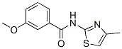 Benzamide, 3-methoxy-n-(4-methyl-2-thiazolyl)-(9ci)Structure,477516-34-0Structure Benzamide, 3-methoxy-n-(4-methyl-2-thiazolyl)-(9ci) Structure,477516-34-0Structure