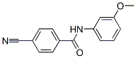 Benzamide, 4-cyano-n-(3-methoxyphenyl)-(9ci)Structure,478069-94-2Structure Benzamide, 4-cyano-n-(3-methoxyphenyl)-(9ci) Structure,478069-94-2Structure