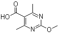 2-Methoxy-4,6-dimethylpyrimidine-5-carboxylic acidStructure,4786-61-2Structure 2-Methoxy-4,6-dimethylpyrimidine-5-carboxylic acid Structure,4786-61-2Structure