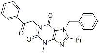 1H-purine-2,6-dione,8-bromo-3,7-dihydro-3-methyl-1-(2-oxo-2-phenylethyl)-7-(phenylmethyl)-Structure,485821-22-5Structure 1H-purine-2,6-dione,8-bromo-3,7-dihydro-3-methyl-1-(2-oxo-2-phenylethyl)-7-(phenylmethyl)- Structure,485821-22-5Structure
