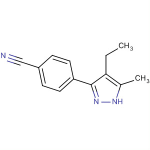 Benzonitrile, 4-(4-ethyl-5-methyl-1h-pyrazol-3-yl)-(9ci)Structure,488114-78-9Structure Benzonitrile, 4-(4-ethyl-5-methyl-1h-pyrazol-3-yl)-(9ci) Structure,488114-78-9Structure