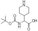 Tert-butoxycarbonylamino-piperidin-4-yl-acetic acidStructure,494210-73-0Structure Tert-butoxycarbonylamino-piperidin-4-yl-acetic acid Structure,494210-73-0Structure