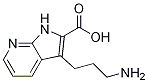 3-(3-氨基丙基)-1H-吡咯并[2,3-B]吡啶-2-羧酸結構式_49837-19-6結構式