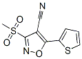 3-(Methylsulfonyl)-5-(2-thienyl)isoxazole-4-carbonitrileStructure,499771-08-3Structure 3-(Methylsulfonyl)-5-(2-thienyl)isoxazole-4-carbonitrile Structure,499771-08-3Structure