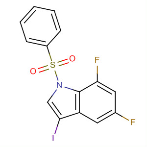 5,7-Difluoro-3-iodo-1-(phenylsulfonyl)-1h-indoleStructure,500139-01-5Structure 5,7-Difluoro-3-iodo-1-(phenylsulfonyl)-1h-indole Structure,500139-01-5Structure