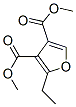 3,4-Furandicarboxylicacid,2-ethyl-,dimethylester(9ci)Structure,500872-66-2Structure 3,4-Furandicarboxylicacid,2-ethyl-,dimethylester(9ci) Structure,500872-66-2Structure