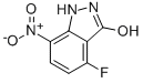 4-Fluoro-3-hydroxy-7-nitro 1h-indazoleStructure,501650-69-7Structure 4-Fluoro-3-hydroxy-7-nitro 1h-indazole Structure,501650-69-7Structure