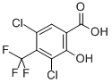 3,5-Dichloro-2-hydroxy-4-(trifluoromethyl)benzoic acidStructure,50343-81-2Structure 3,5-Dichloro-2-hydroxy-4-(trifluoromethyl)benzoic acid Structure,50343-81-2Structure