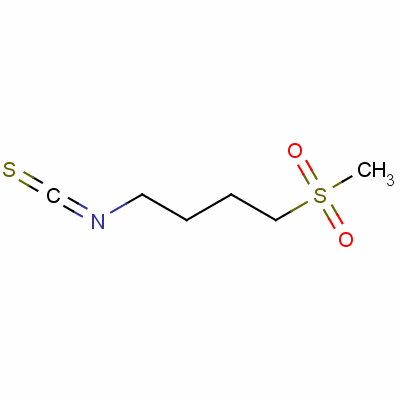 1-Isothiocyanato-4-(methylsulfonyl)butaneStructure,504-84-7Structure 1-Isothiocyanato-4-(methylsulfonyl)butane Structure,504-84-7Structure