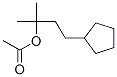 Cyclopentanepropanol ,-alpha-,-alpha--dimethyl-,acetate (9ci)Structure,505077-39-4Structure Cyclopentanepropanol ,-alpha-,-alpha--dimethyl-,acetate (9ci) Structure,505077-39-4Structure