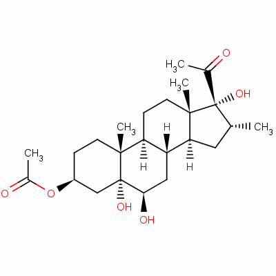 3Beta,5alpha,6beta,17-tetrahydroxy-16alpha-methylpregnan-20-one 3-acetateStructure,50629-89-5Structure 3Beta,5alpha,6beta,17-tetrahydroxy-16alpha-methylpregnan-20-one 3-acetate Structure,50629-89-5Structure