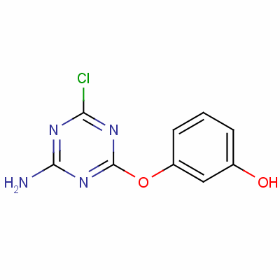 3-[(4-氨基-6-氯-1,3,5-噻嗪-2-基)氧基]苯酚結(jié)構(gòu)式_50643-39-5結(jié)構(gòu)式