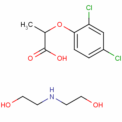 Bis(2-hydroxyethyl)ammonium 2-(2,4-dichlorophenoxy)propionateStructure,51170-58-2Structure Bis(2-hydroxyethyl)ammonium 2-(2,4-dichlorophenoxy)propionate Structure,51170-58-2Structure