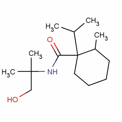 N-(2-羥基-1,1-二甲基乙基)-1-(異丙基)-2-甲基環(huán)己烷羧酰胺結(jié)構(gòu)式_51200-96-5結(jié)構(gòu)式