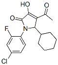 2H-Pyrrol-2-one, 4-acetyl-1-(4-chloro-2-fluorophenyl)-5-cyclohexyl-1,5-dihydro-3-hydroxy-Structure,512177-31-0Structure 2H-Pyrrol-2-one, 4-acetyl-1-(4-chloro-2-fluorophenyl)-5-cyclohexyl-1,5-dihydro-3-hydroxy- Structure,512177-31-0Structure