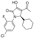 2H-Pyrrol-2-one, 4-acetyl-1-(4-chloro-2-fluorophenyl)-5-cyclohexyl-1,5-dihydro-3-hydroxy-, (5R)-Structure,512177-83-2Structure 2H-Pyrrol-2-one, 4-acetyl-1-(4-chloro-2-fluorophenyl)-5-cyclohexyl-1,5-dihydro-3-hydroxy-, (5R)- Structure,512177-83-2Structure