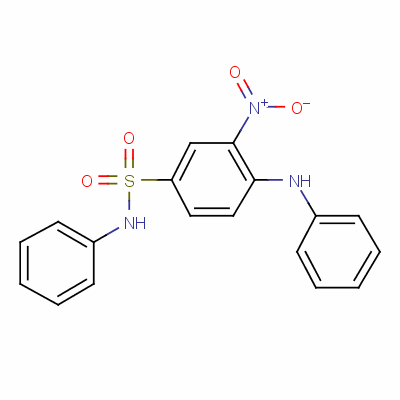 Benzenesulfonamide, 3-nitro-n-phenyl-4-(phenylamino)-Structure,5124-25-4Structure Benzenesulfonamide, 3-nitro-n-phenyl-4-(phenylamino)- Structure,5124-25-4Structure