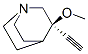 (9ci)-3-乙炔-3-甲氧基-,(3r)-1-氮雜雙環(huán)[2.2.2]辛烷結(jié)構(gòu)式_515154-59-3結(jié)構(gòu)式