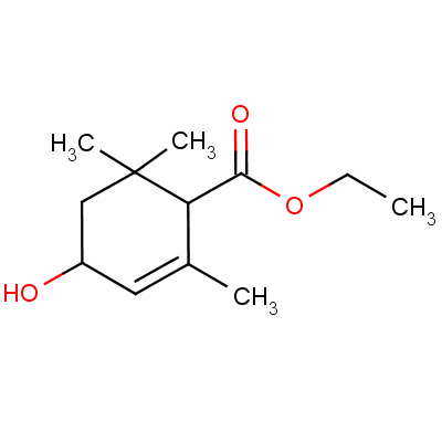Ethyl 4-hydroxy-2,6,6-trimethylcyclohex-2-ene-1-carboxylateStructure,51769-11-0Structure Ethyl 4-hydroxy-2,6,6-trimethylcyclohex-2-ene-1-carboxylate Structure,51769-11-0Structure
