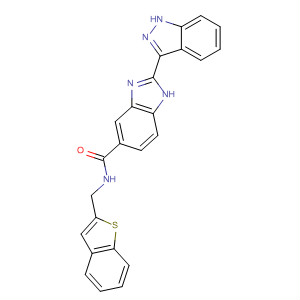 N-(苯并[b]噻吩-2-甲基)-2-(1H-吲唑-3-基)-1H-苯并咪唑-6-羧酰胺結(jié)構(gòu)式_518355-63-0結(jié)構(gòu)式