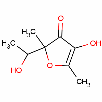 4-Hydroxy-2-(1-hydroxyethyl )-2,5-dimethylfuran-3(2h)-one Structure,51994-11-7Structure
