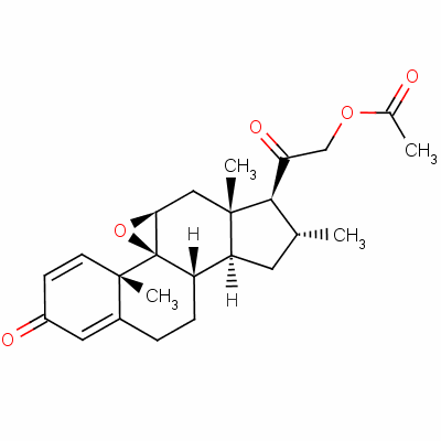 9Beta,11beta-epoxy-21-hydroxy-16alpha-methylpregna-1,4-diene-3,20-dione 21-acetateStructure,52092-65-6Structure 9Beta,11beta-epoxy-21-hydroxy-16alpha-methylpregna-1,4-diene-3,20-dione 21-acetate Structure,52092-65-6Structure