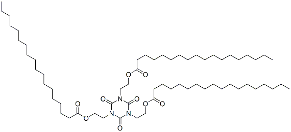 Octadecanoic acid, (2,4,6-trioxo-1,3,5-triazzine-1,3,5-(2h,4h,6h)-triyl)tri-2,1-ethanediyl esterStructure,52107-38-7Structure Octadecanoic acid, (2,4,6-trioxo-1,3,5-triazzine-1,3,5-(2h,4h,6h)-triyl)tri-2,1-ethanediyl ester Structure,52107-38-7Structure