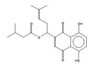 異戊酰紫草素結構式_52387-14-1結構式