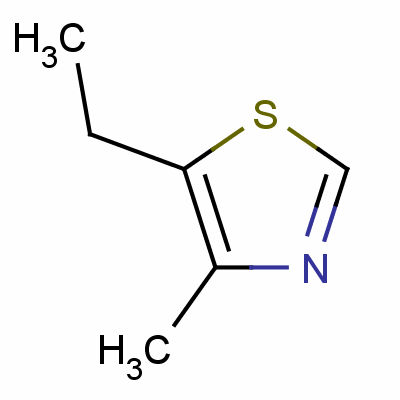 4-乙基-5-甲基噻唑結(jié)構(gòu)式_52414-91-2結(jié)構(gòu)式