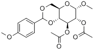 Methyl-4,6-di-o-(4-methoxybenzylidene)-2,3-di-o-acetyl-α-d-glucopyranosideStructure,52526-77-9Structure Methyl-4,6-di-o-(4-methoxybenzylidene)-2,3-di-o-acetyl-α-d-glucopyranoside Structure,52526-77-9Structure