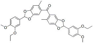 3-Ethoxy-4-methoxyphenyl (6-methyl-1,3-benzodioxol-5-yl) ketoneStructure,52806-41-4Structure 3-Ethoxy-4-methoxyphenyl (6-methyl-1,3-benzodioxol-5-yl) ketone Structure,52806-41-4Structure