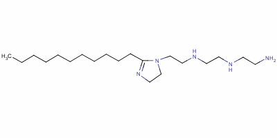 N-(2-氨基乙基)-n-[2-(4,5-二氫-2-十一基-1H-咪唑-1-基)乙基]乙烯二胺結(jié)構(gòu)式_52948-41-1結(jié)構(gòu)式