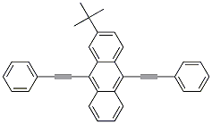 9,10-Bis(phenylethynyl)-2-tert-butylanthraceneStructure,53134-87-5Structure 9,10-Bis(phenylethynyl)-2-tert-butylanthracene Structure,53134-87-5Structure