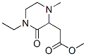 2-Piperazineaceticacid,4-ethyl-1-methyl-3-oxo-,methylester(9ci)Structure,534603-24-2Structure 2-Piperazineaceticacid,4-ethyl-1-methyl-3-oxo-,methylester(9ci) Structure,534603-24-2Structure