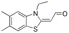 (9ci)-(3-乙基-5,6-二甲基-2(3h)-苯并噻唑)-乙醛結(jié)構(gòu)式_53642-17-4結(jié)構(gòu)式