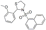 Thiazolidine, 2-(2-methoxyphenyl)-3-(1-naphthalenylsulfonyl)- (9ci)Structure,537678-18-5Structure Thiazolidine, 2-(2-methoxyphenyl)-3-(1-naphthalenylsulfonyl)- (9ci) Structure,537678-18-5Structure