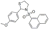 Thiazolidine, 2-(4-methoxyphenyl)-3-(1-naphthalenylsulfonyl)- (9ci)Structure,537678-19-6Structure Thiazolidine, 2-(4-methoxyphenyl)-3-(1-naphthalenylsulfonyl)- (9ci) Structure,537678-19-6Structure