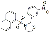Thiazolidine, 3-(1-naphthalenylsulfonyl)-2-(3-nitrophenyl)- (9ci)Structure,537678-23-2Structure Thiazolidine, 3-(1-naphthalenylsulfonyl)-2-(3-nitrophenyl)- (9ci) Structure,537678-23-2Structure