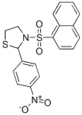 Thiazolidine, 3-(1-naphthalenylsulfonyl)-2-(4-nitrophenyl)- (9ci)Structure,537678-26-5Structure Thiazolidine, 3-(1-naphthalenylsulfonyl)-2-(4-nitrophenyl)- (9ci) Structure,537678-26-5Structure