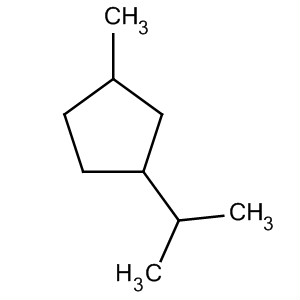 1-甲基-3-異丙基環(huán)戊烷結(jié)構(gòu)式_53771-88-3結(jié)構(gòu)式