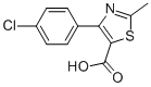 2-Methyl-4-(4-chloro-phenyl)-thiazole-5-carboxylic acidStructure,537712-89-3Structure 2-Methyl-4-(4-chloro-phenyl)-thiazole-5-carboxylic acid Structure,537712-89-3Structure