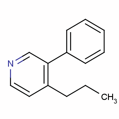 3-苯基-4-丙基吡啶結(jié)構(gòu)式_53911-35-6結(jié)構(gòu)式