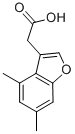 (4,6-Dimethyl-1-benzofuran-3-yl)acetic acidStructure,539807-37-9Structure (4,6-Dimethyl-1-benzofuran-3-yl)acetic acid Structure,539807-37-9Structure